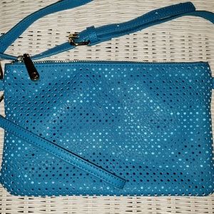 Charming Charlie Dark Turquoise Handbag Wristlet